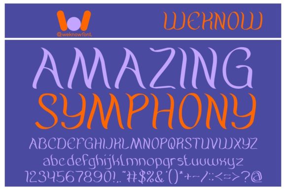 Amazing Symphony: A Whimsical Display Font for Your Brand