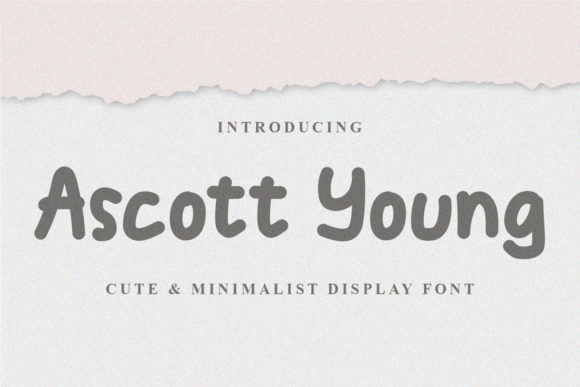Ascott Young: A Cute Display Font for Small Business Branding