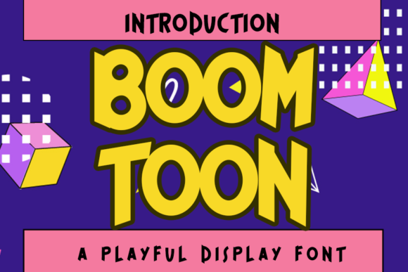 Boom Toon: A Playful Display Font for Editorial Design