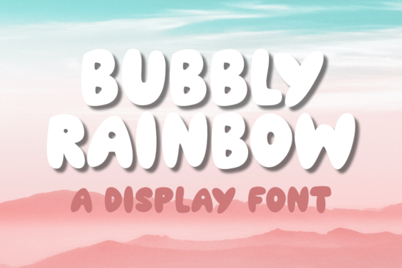 Bubbly Rainbow: A Playful Display Font for Marketers