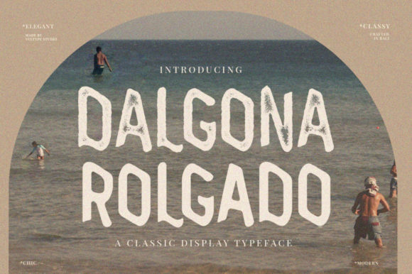 Dalgona Rolgado: A Quirky Display Font for Editors