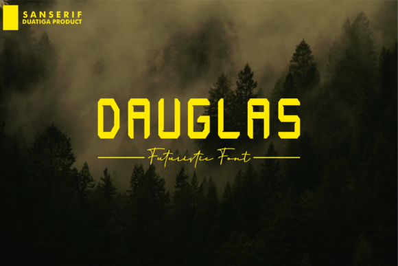 Dauglas: A Bold Retro Display Font for Makers