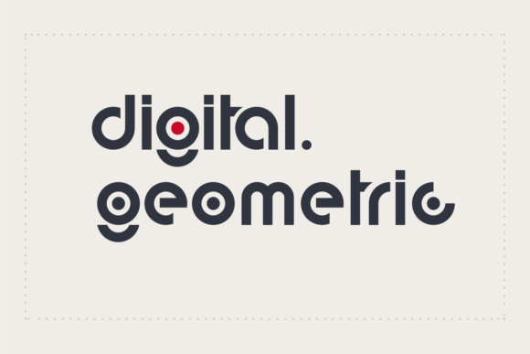 Digital Geometric: A Bold Display Font for Web Design