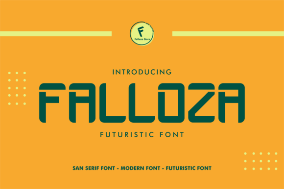 Falloza: A Bold Display Font for Modern Makers