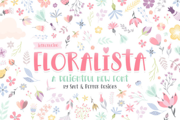 Floralista: A Playful Display Font for Web Design