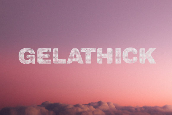 Gelathick: A Futuristic Display Font for Modern Branding