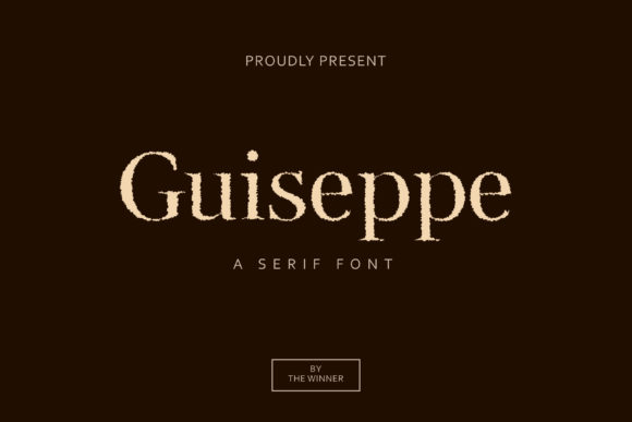 Guiseppe: A Distinctive Display Font for Editorial Design