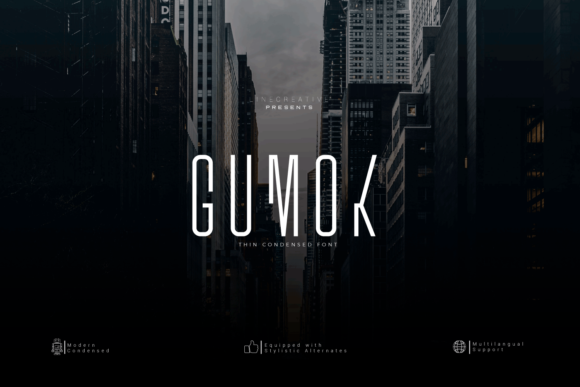 Gumok: A Modern Display Font for Creative Makers
