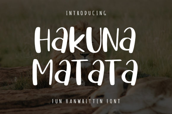 Hakuna Matata: A Cool Display Font for Your Brand