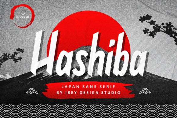 Hashiba: A Japanese-Inspired Display Font for Web Design
