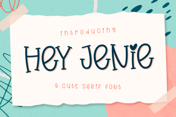 Hey Jenie: A Quirky Display Font for Bold Branding