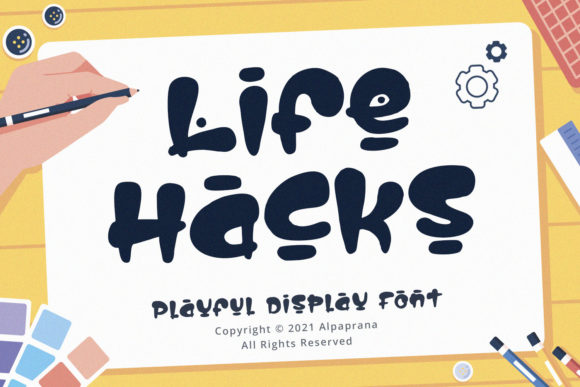 Life Hacks: A Chic Display Font for Bold Branding