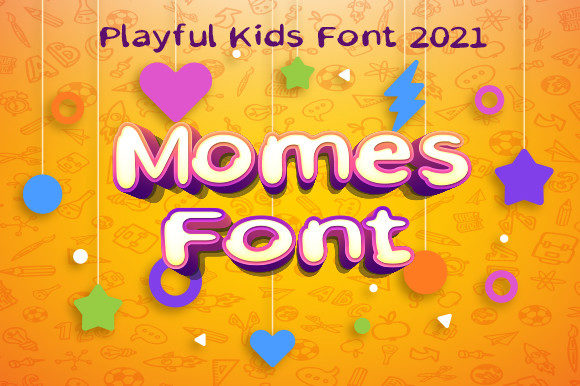 Momes: A Playful Display Font for Crafters