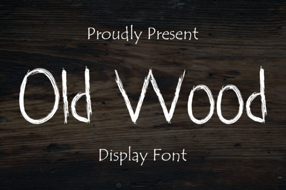 Old Wood: A Brushed Display Font for Branding