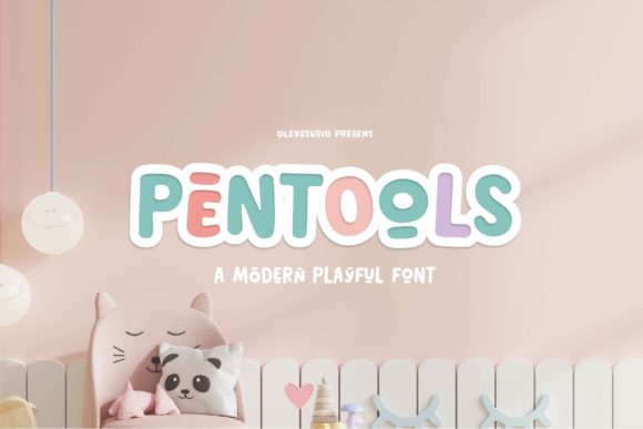 Pentools: A Playful Display Font for Modern Brands
