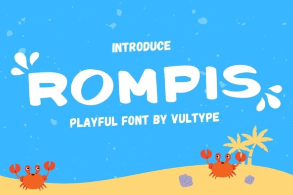 Rompis: A Chunky Display Font for Modern Editorial Design
