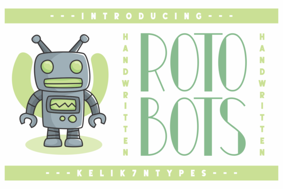 Rotobots: A Bold Display Font for Editorial Design