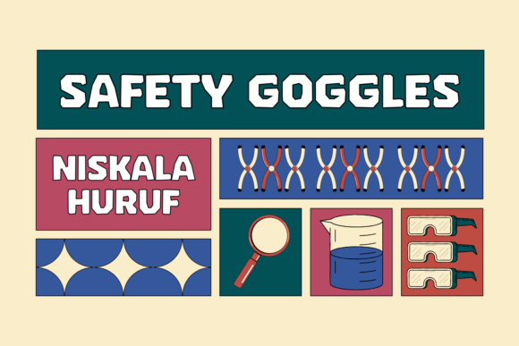 Safety Goggles: A Bold Display Font for Branding