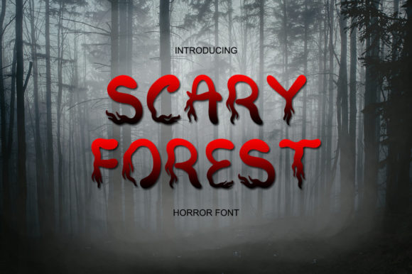Scary Forest: A Spooky Display Font for Web Design