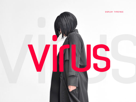 Virus: A Modern Display Font for Crafters