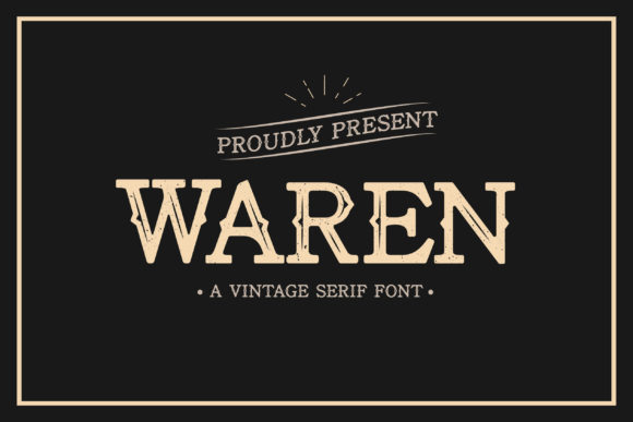 Waren: A Bold Vintage Display Font Review
