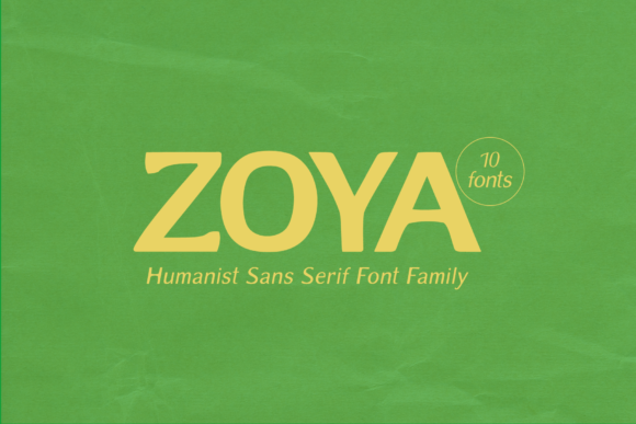 Zoya: A Trendy Display Font for Editorial Design